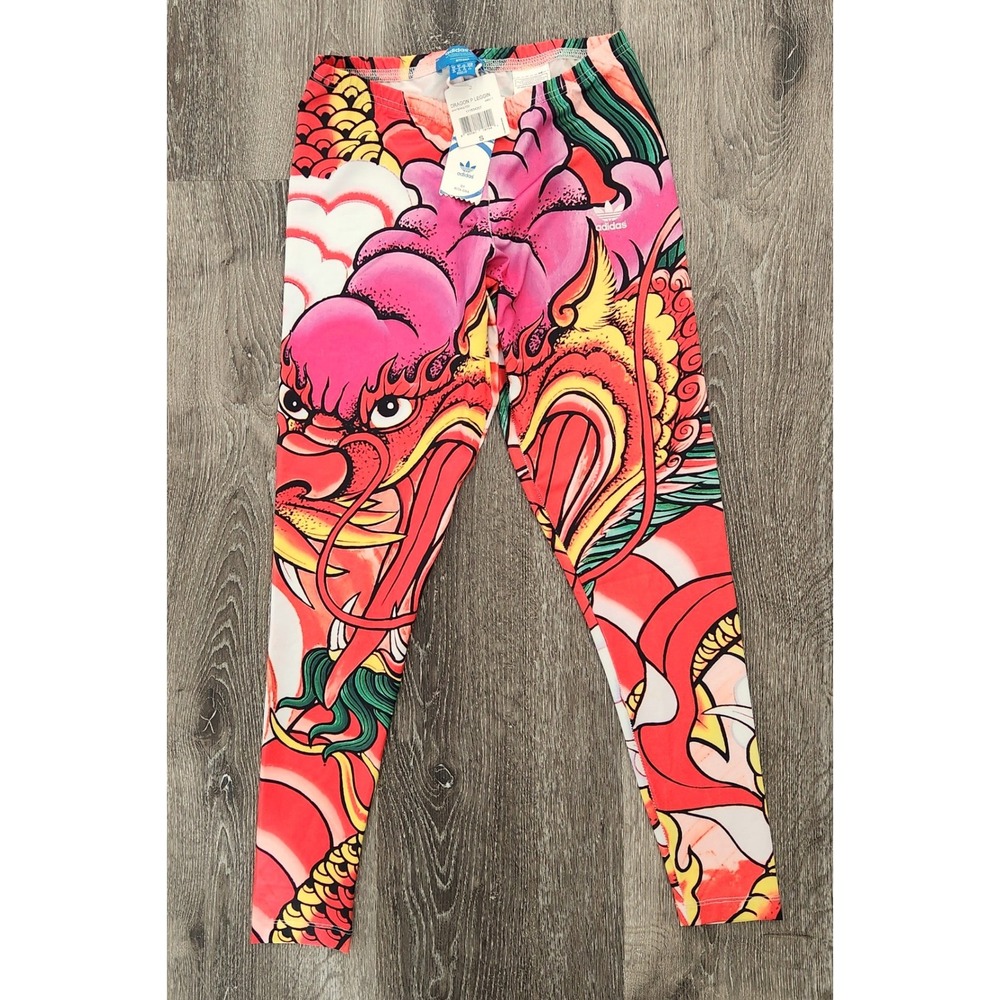 Adidas Originals Rita Ora Dragon Print Leggings A96217 Multi Small